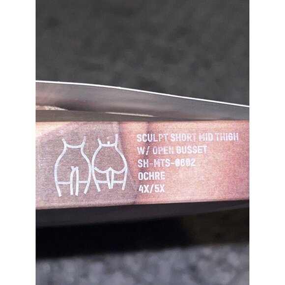 SKIMS Seamless Sculpt Sculpting Mid Thigh Shorts - Ochre Size 4X/5X - Picture 8 of 8